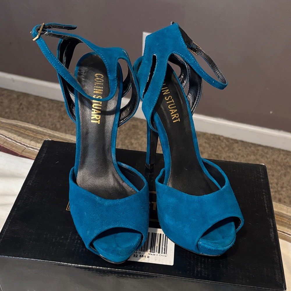 Colin Stuart Teal Women's Heels